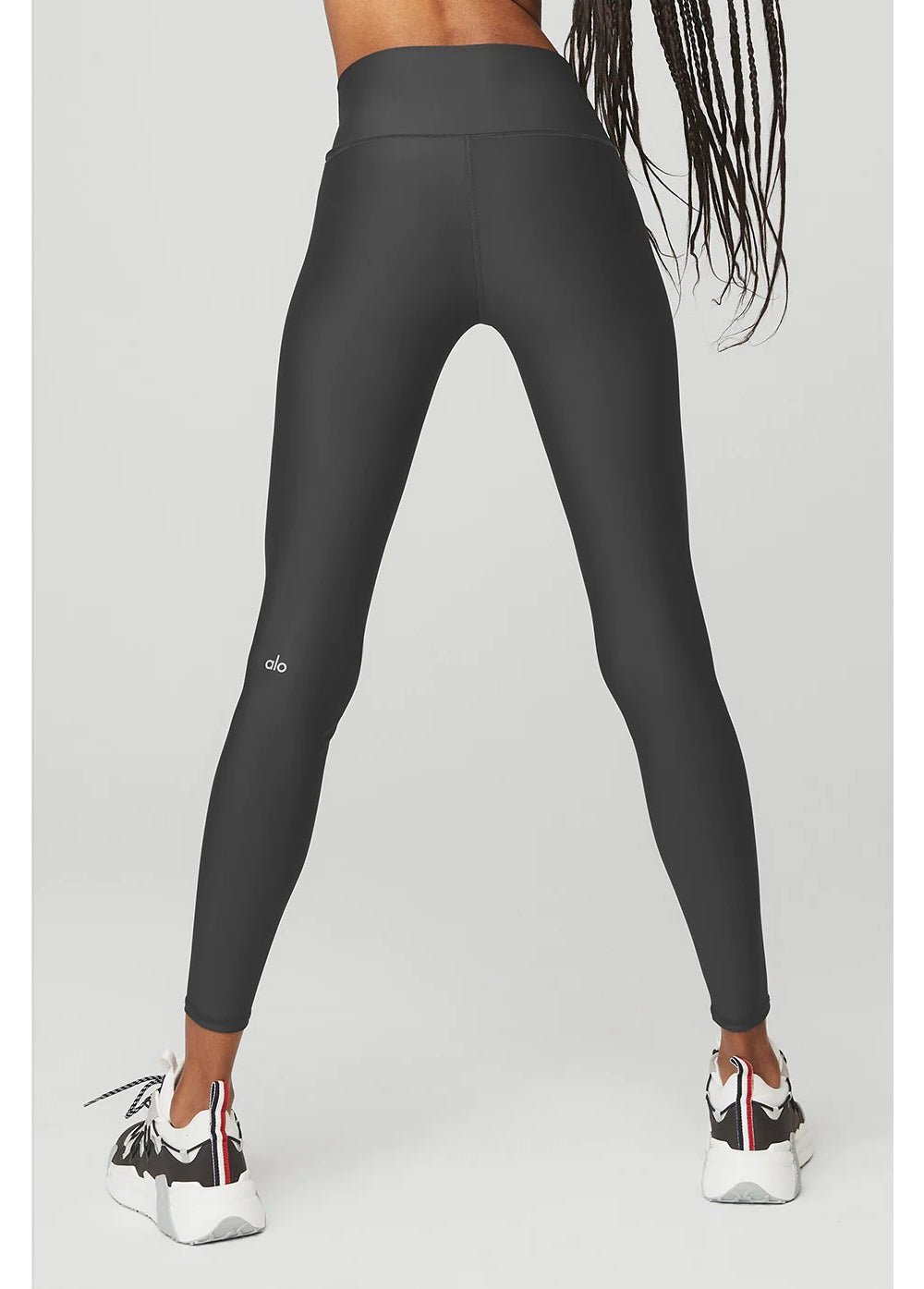 ALO YOGA MESH PANELLED LOW RISE STRETCH LEGGINGS SMALL